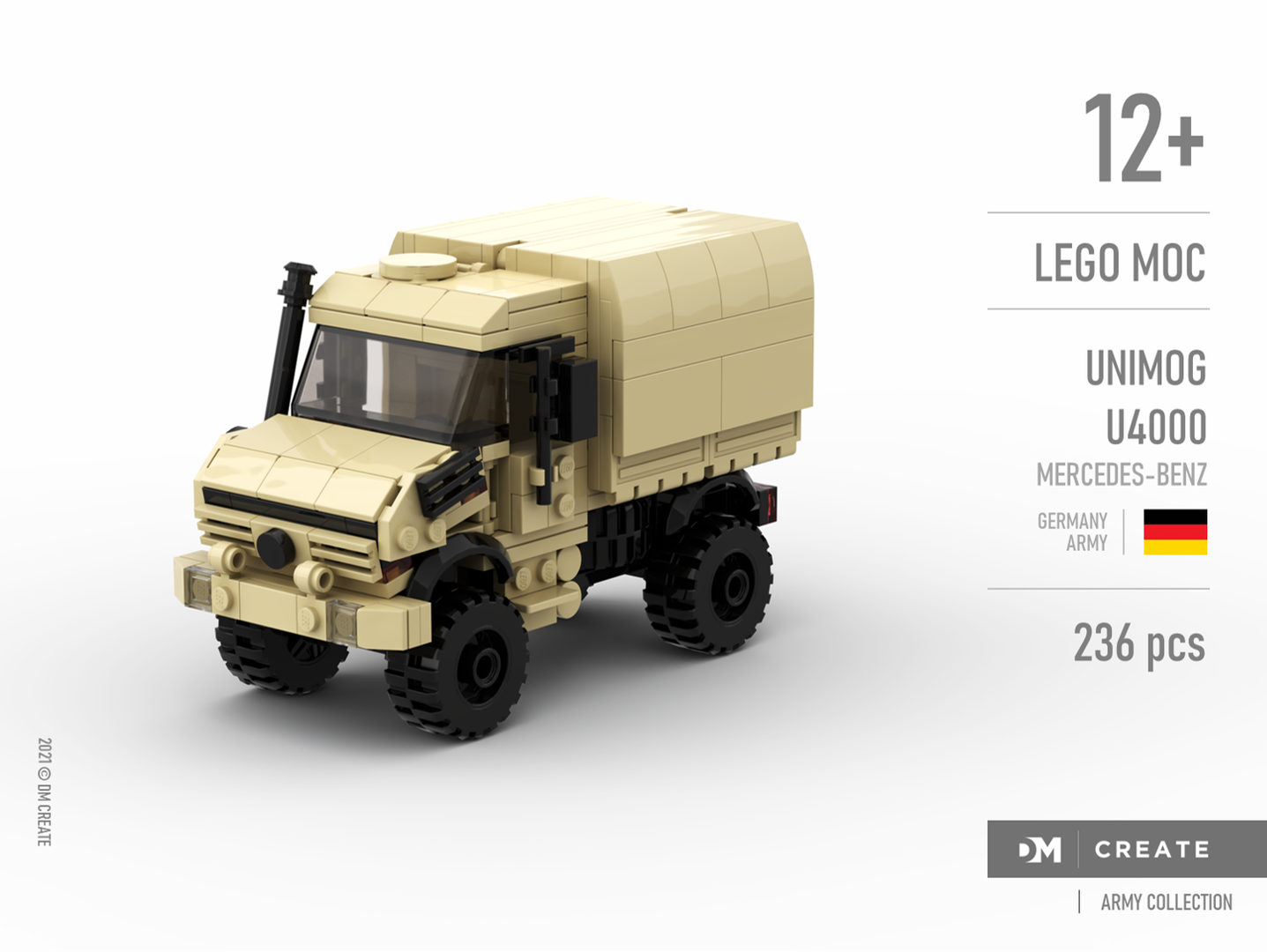Army collection - Mercedes-Benz Unimog U4000 German Army - Sand color
