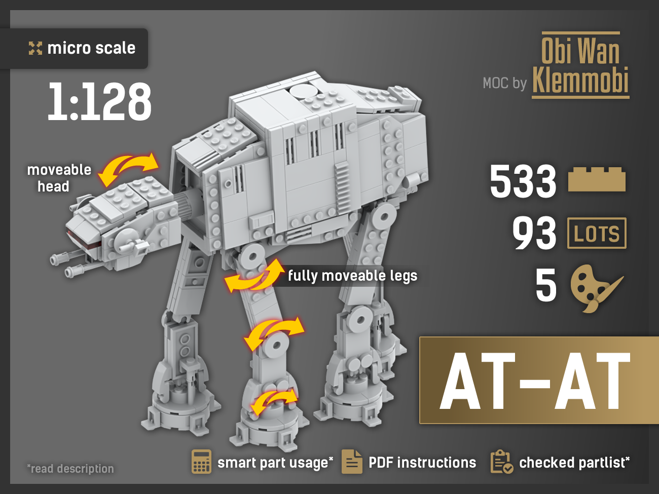 Micro Series AT-AT Walker, 1:128