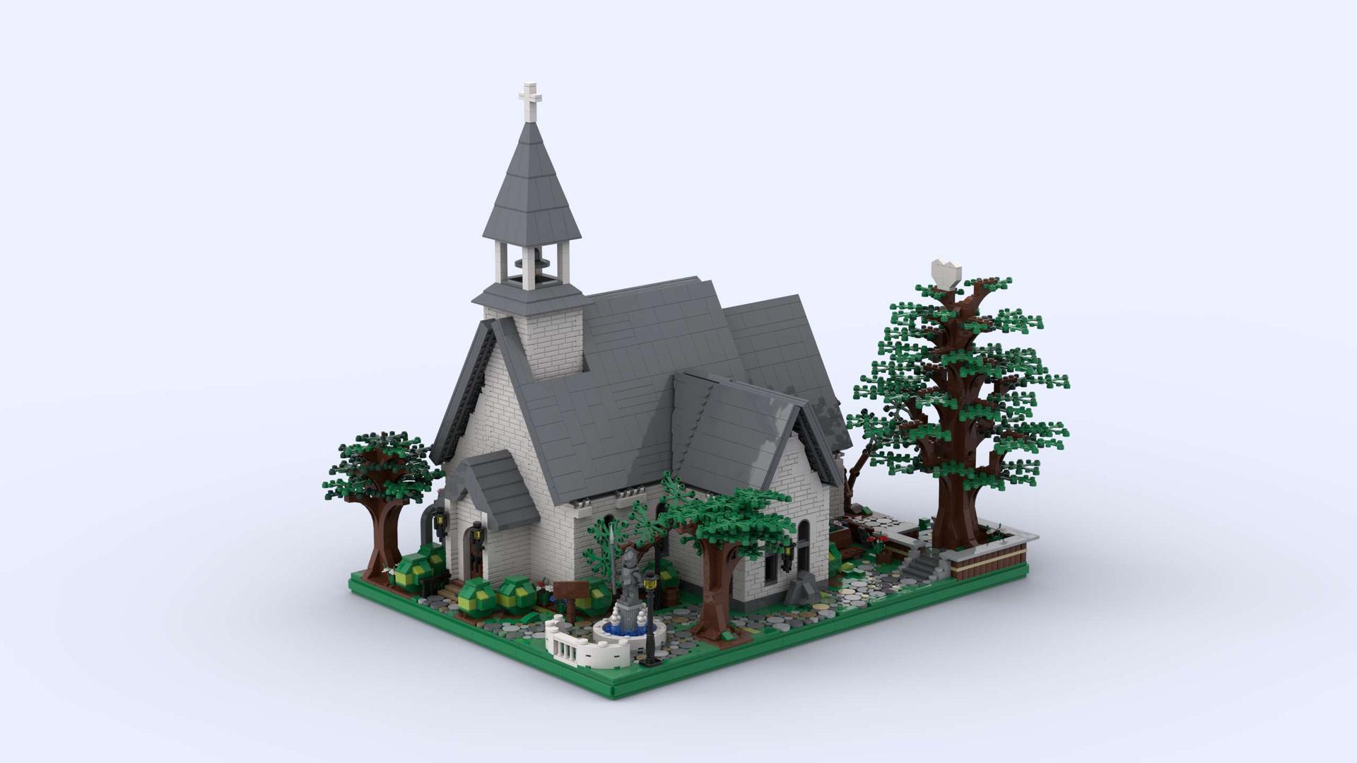<Minifigure Scene>----Small Trinity Church
