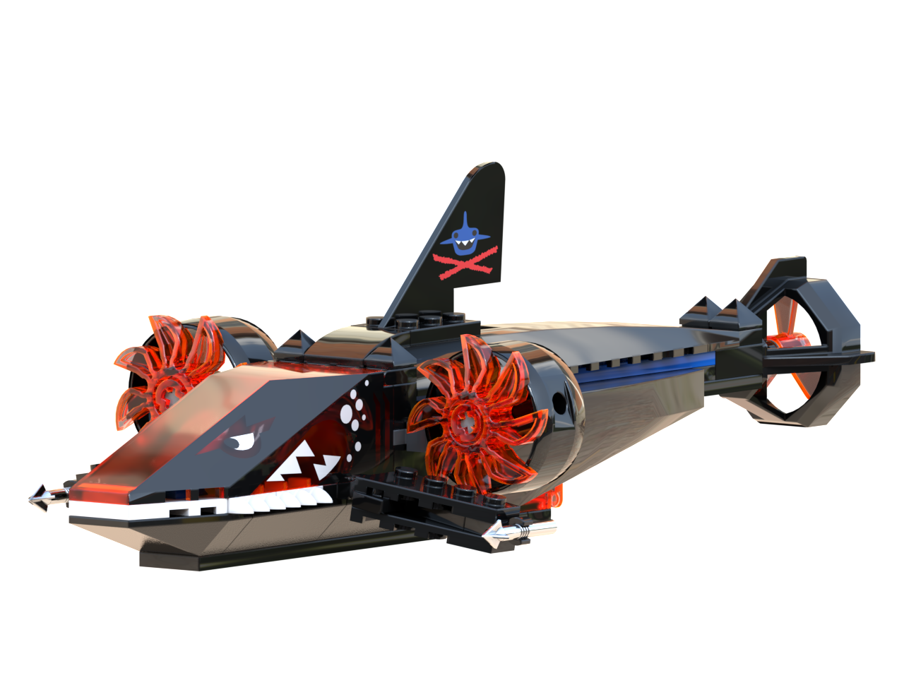 Aqua - Shark - Black Shark Submarine