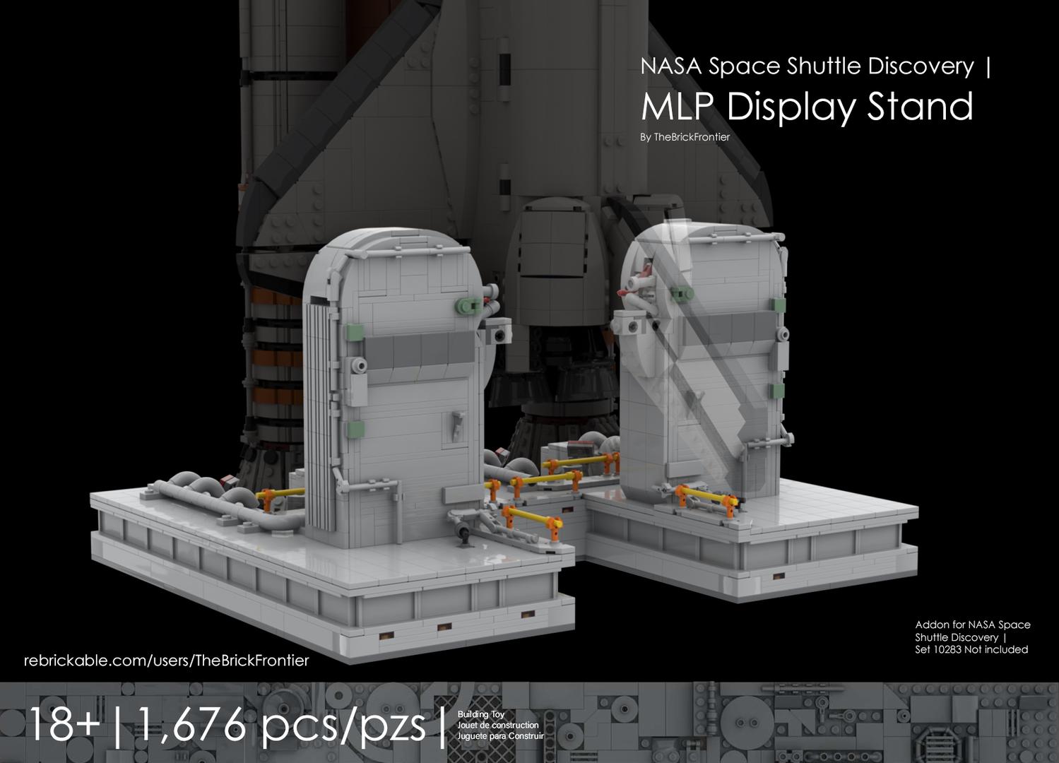 NASA Space Shuttle Discovery (10283) - MLP Display Stand