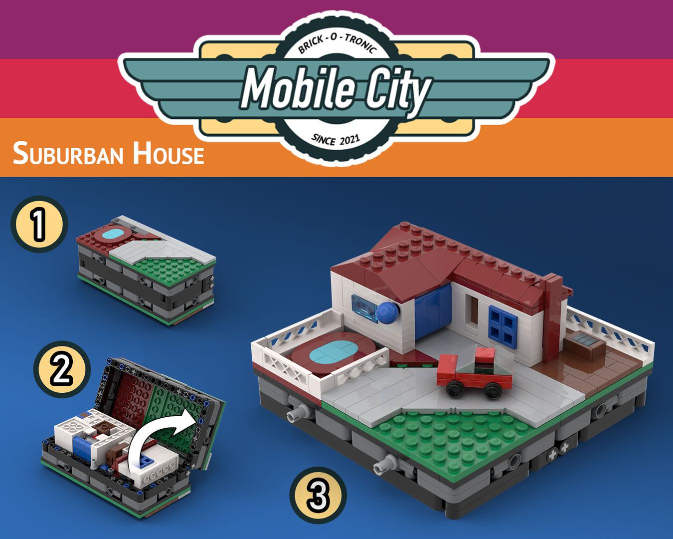 Mobile City Suburban House Playset
