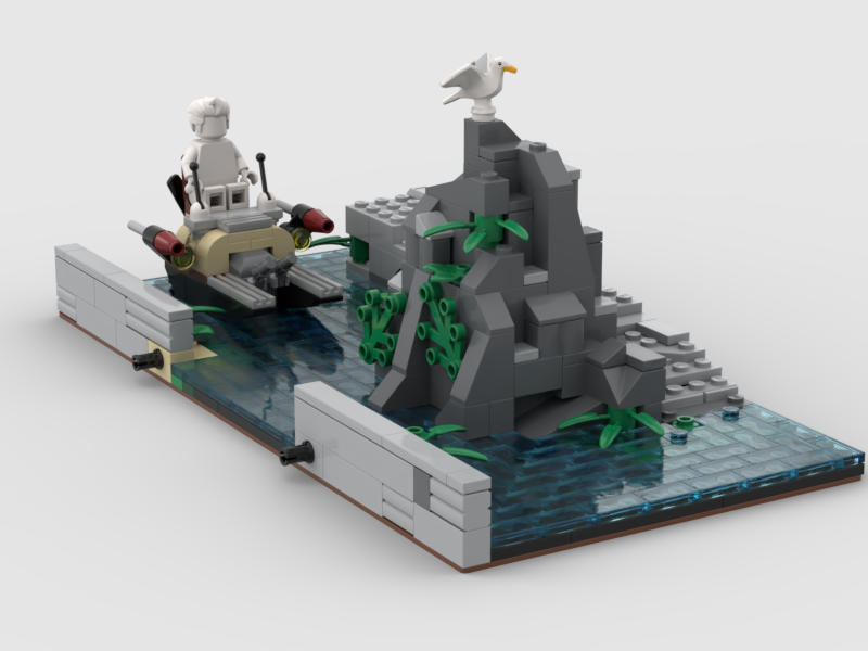 Modular to Ninjago Hidden Swamp Monster 9461