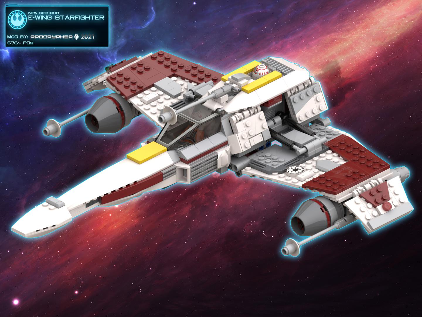 E-Wing Starfighter (75018 Alternative Redesign)