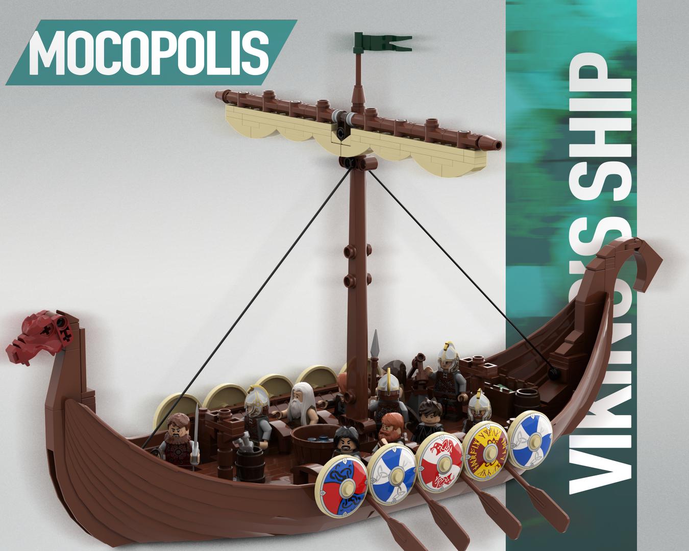 LEGO MOC Medieval Viking's Ship "Drakkar"
