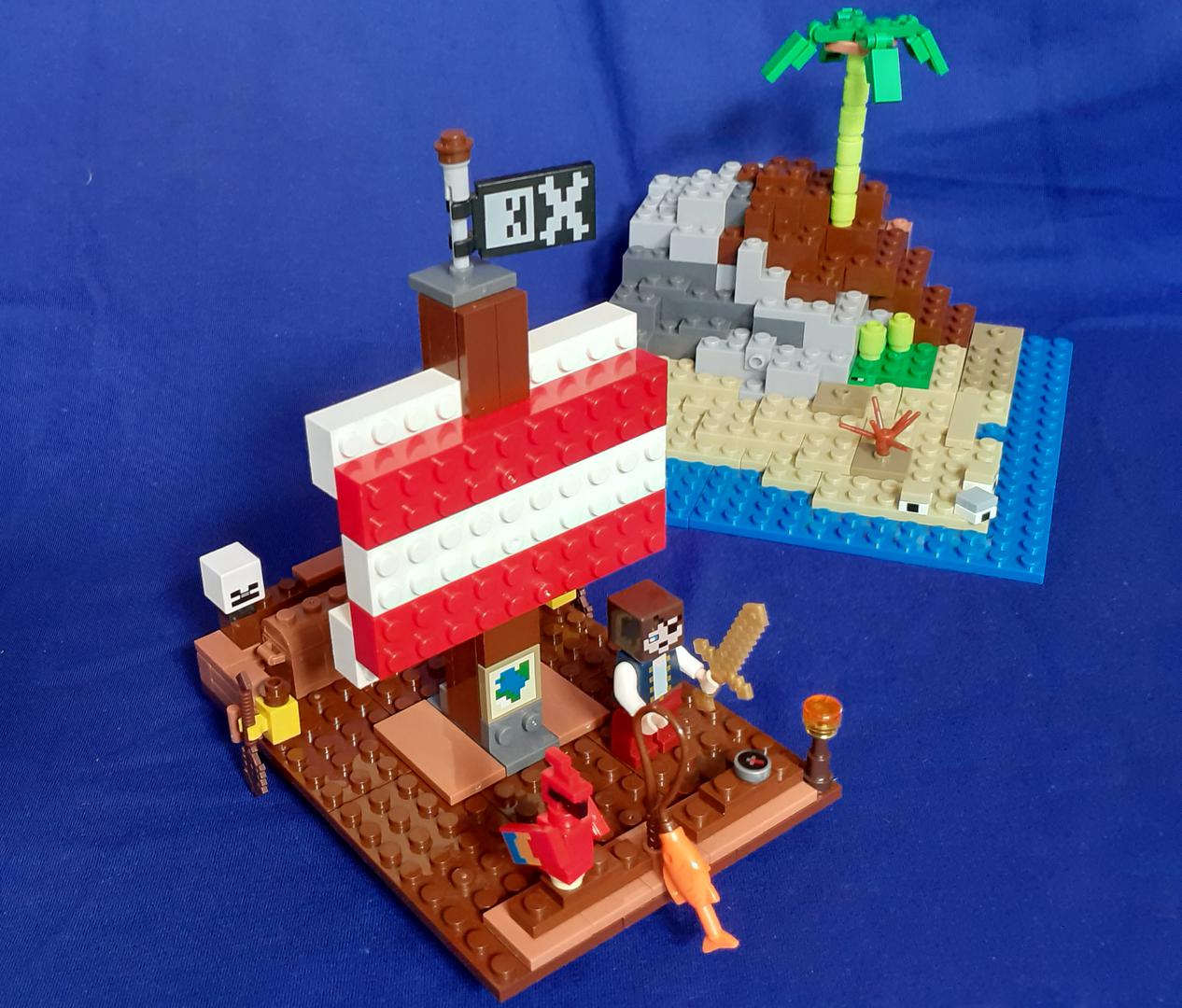 Island and Pirate Raft