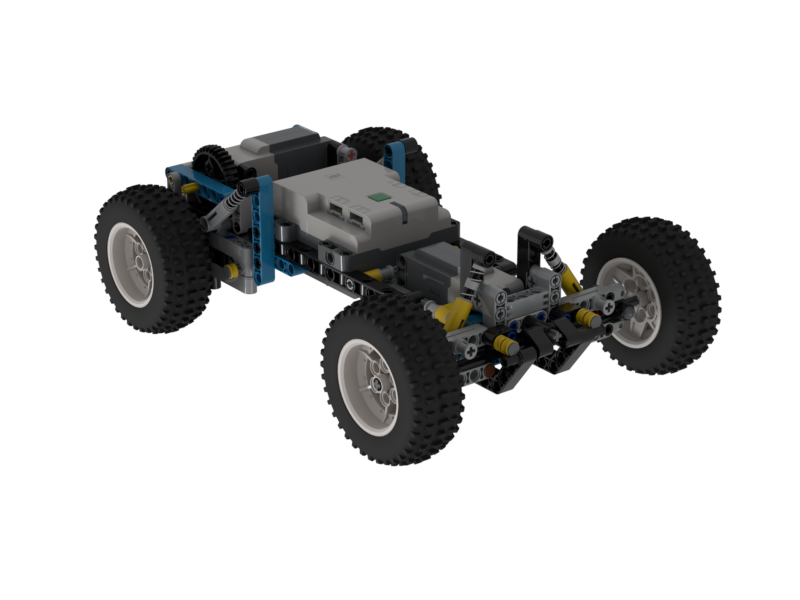 Clean 4 Wheel Car or SUV Chassis with Suspension