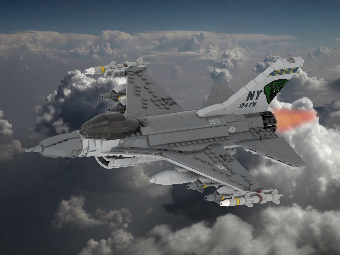 F-16C Fighting Falcon (USAF Gray)