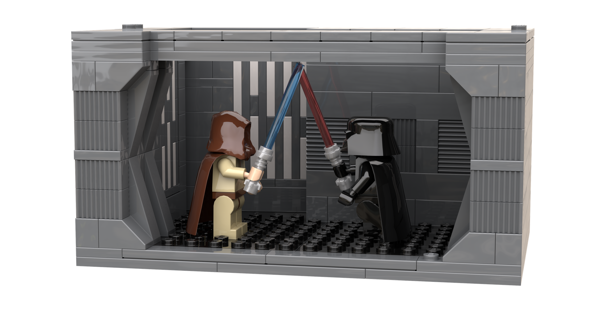 Death Star Duel Vader vs Kenobi