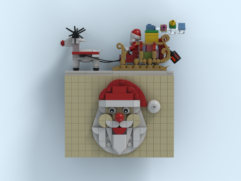 Santa Claus on a Photo Frame