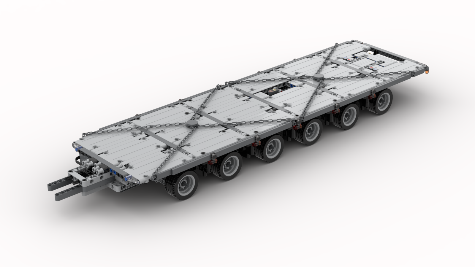 RC self steering heavy duty trailer