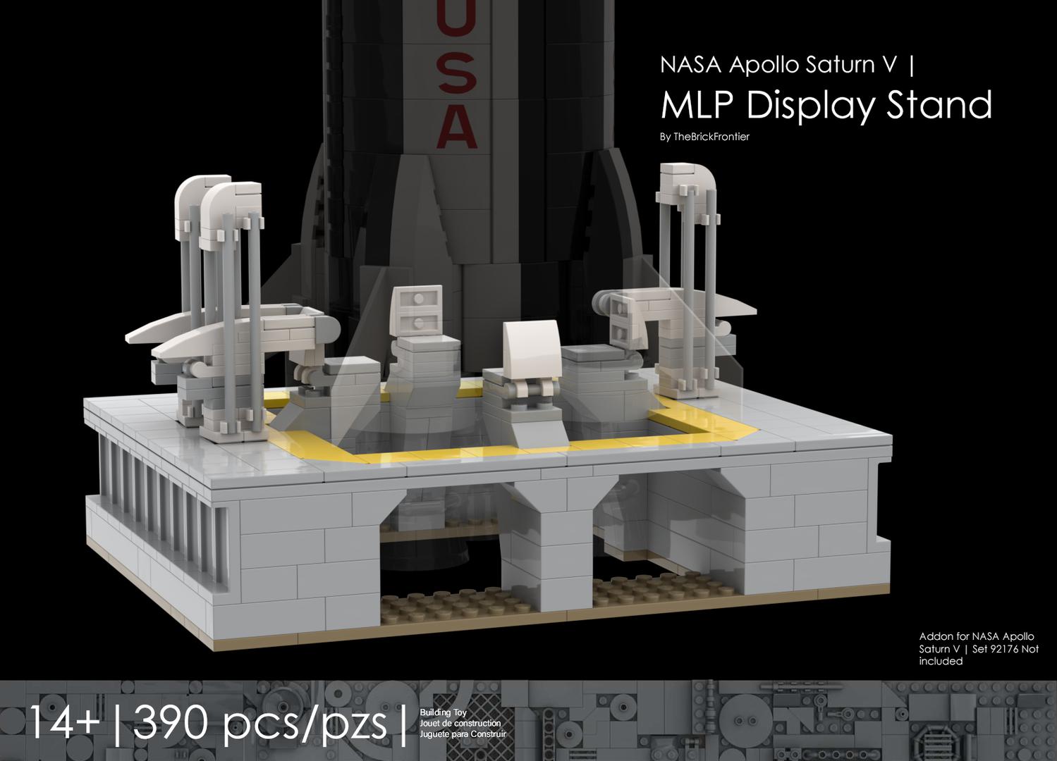 NASA Apollo Saturn V - Mini MLP Display Stand