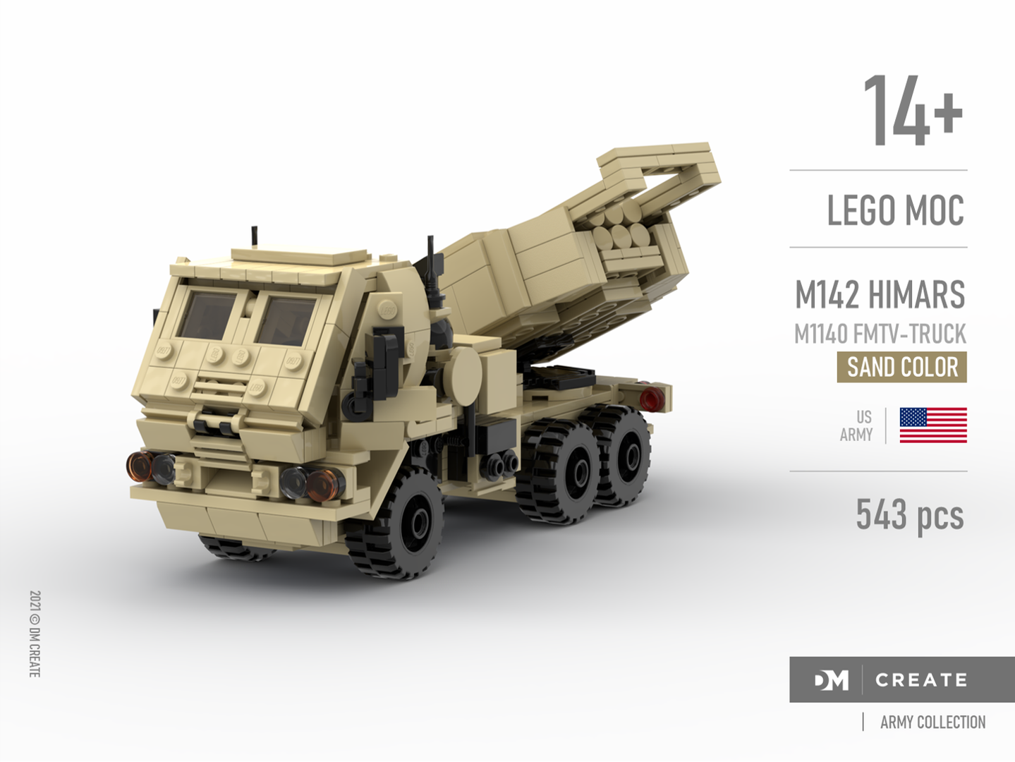 Army collection - M142 HIMARS - M1140  FMTV-TRUCK (sand color) - US Army