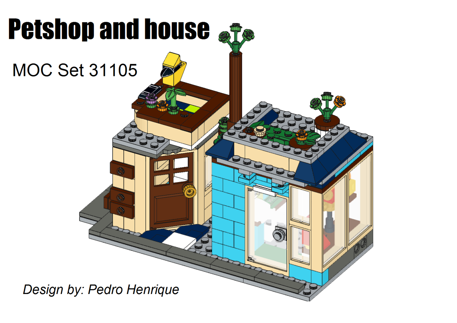 Petshop and house - MOC 31105