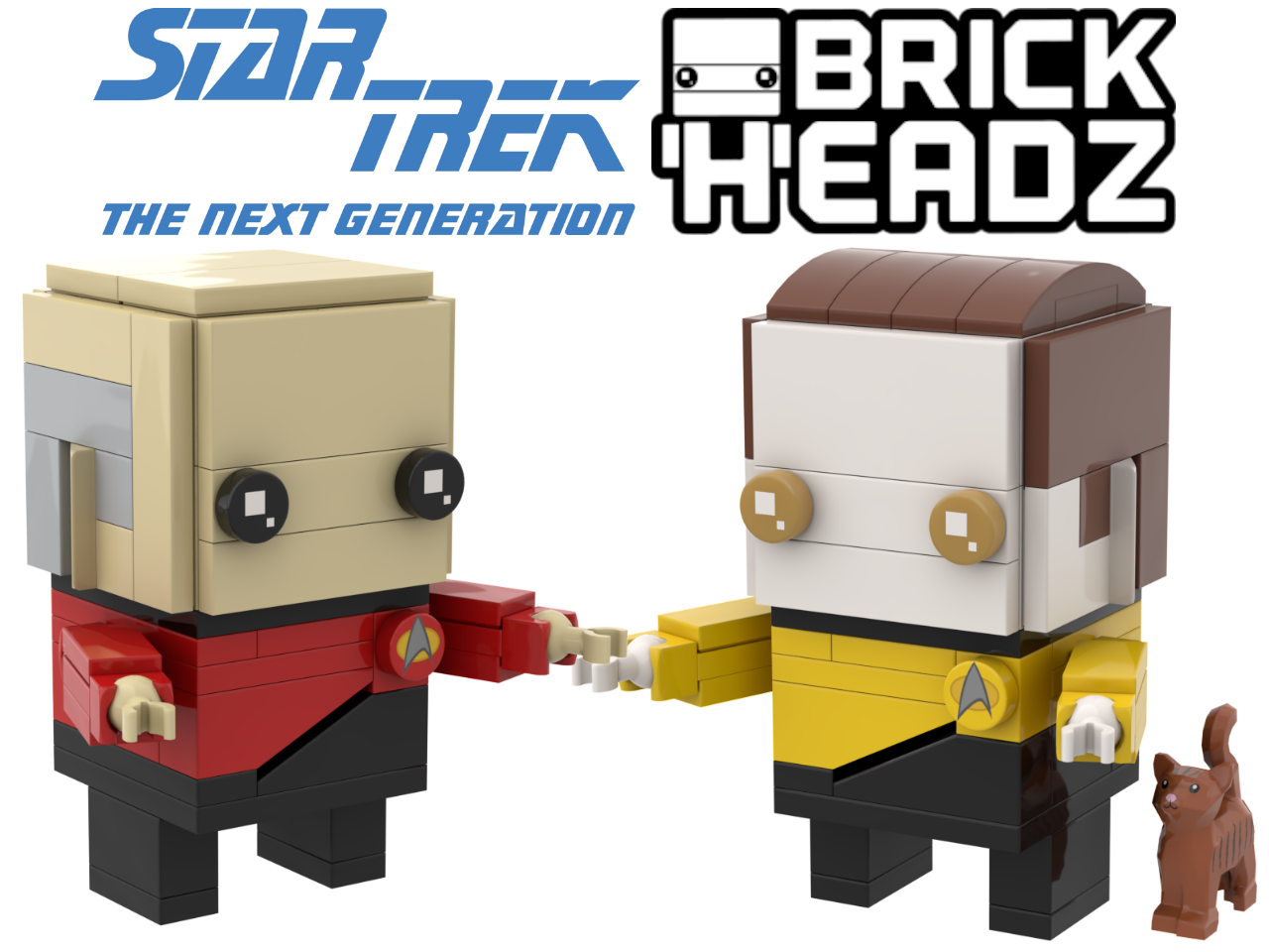 Brickheadz Picard &amp; Data