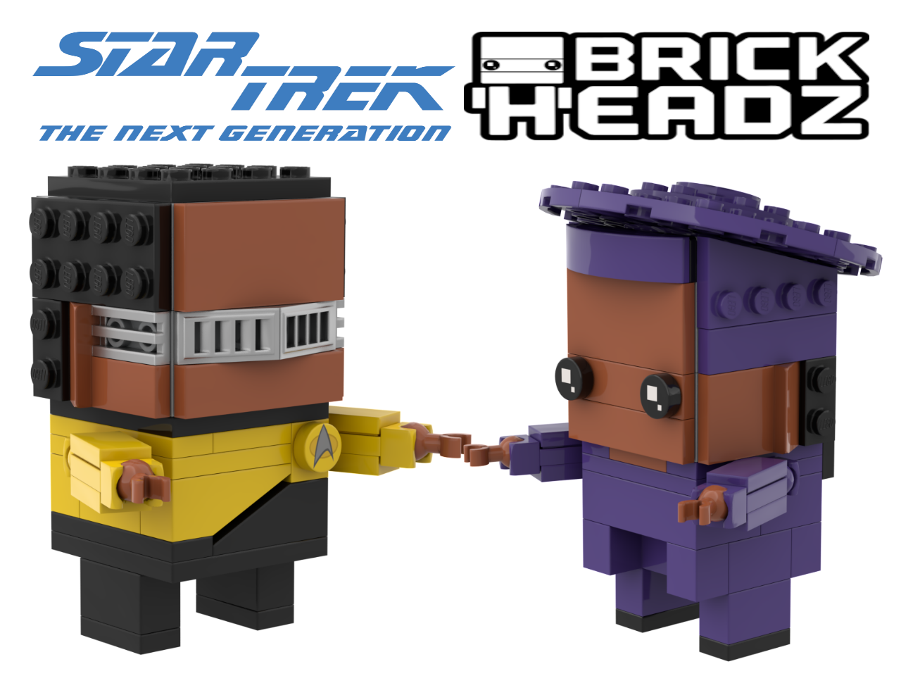 Brickheadz Geordi &amp; Guinan