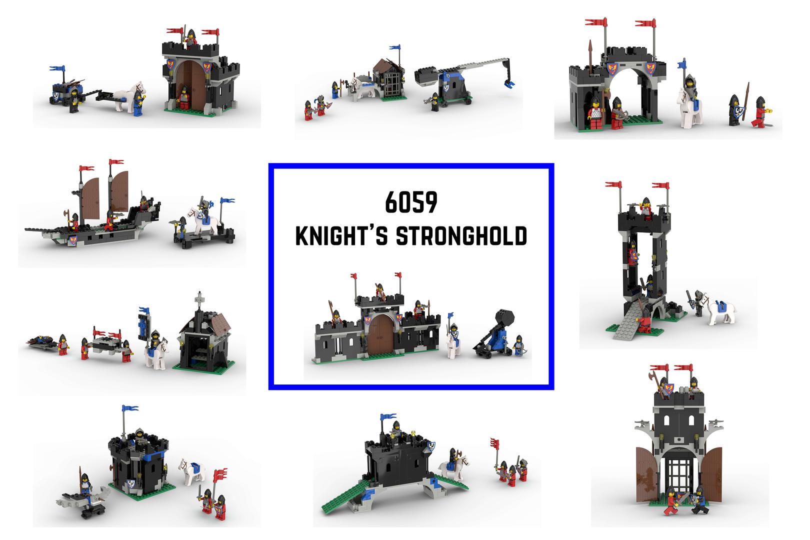 [6059] 10-in-1 Knight's Stronghold - PART 1: Box Builds