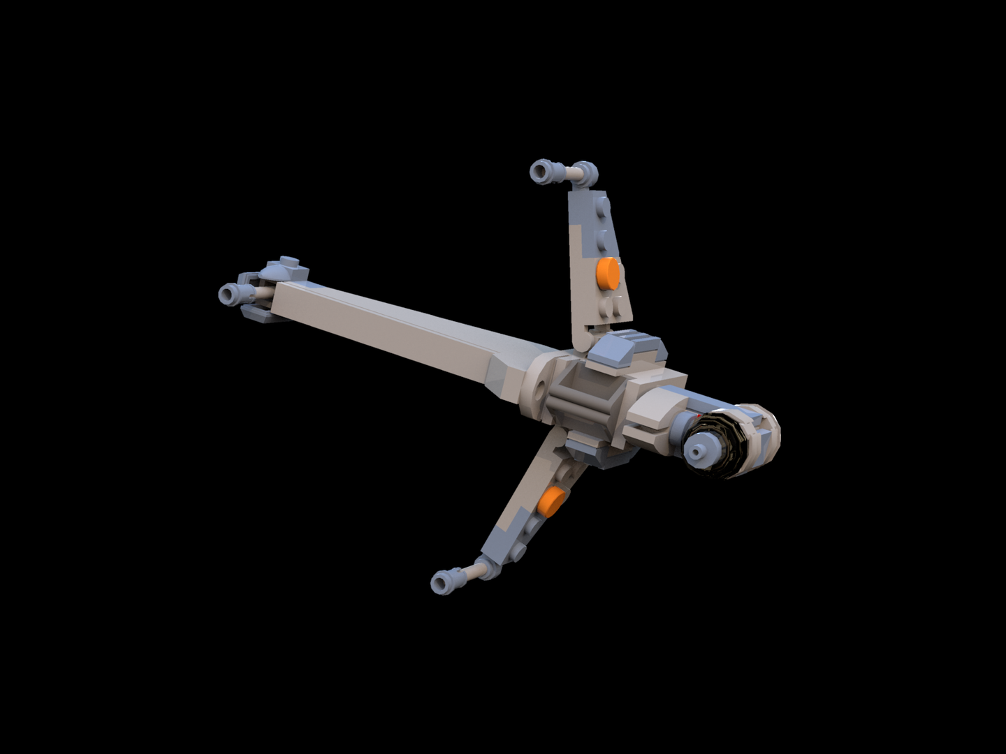 Miniscale Star Wars B-wing Starfighter
