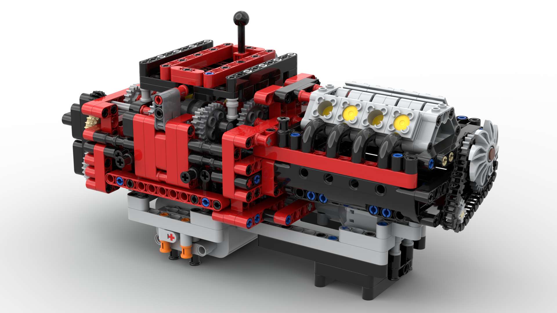 Lego Ferrari 488 GTE Manual 8 Speed Gearbox