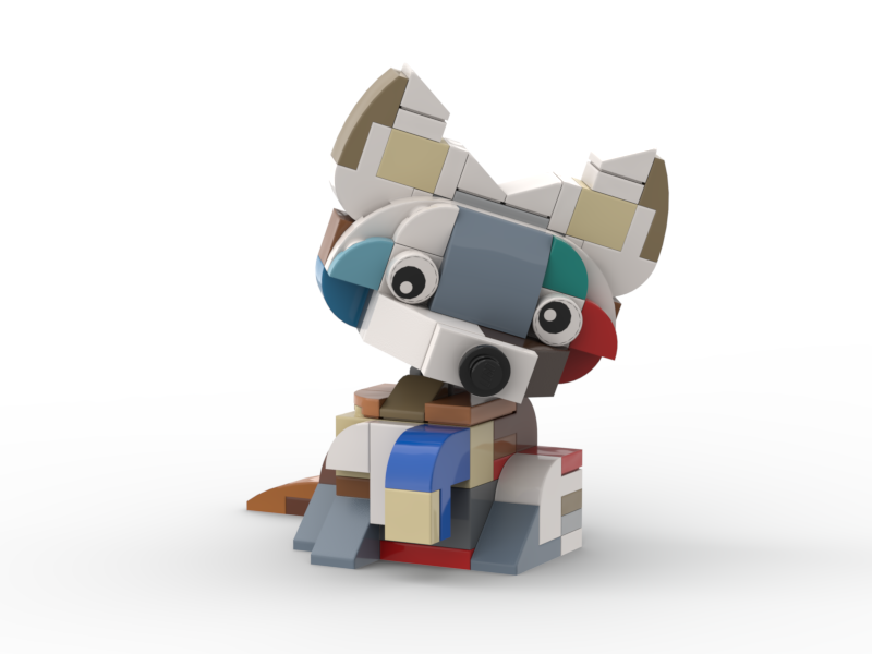 brick built collie puppy