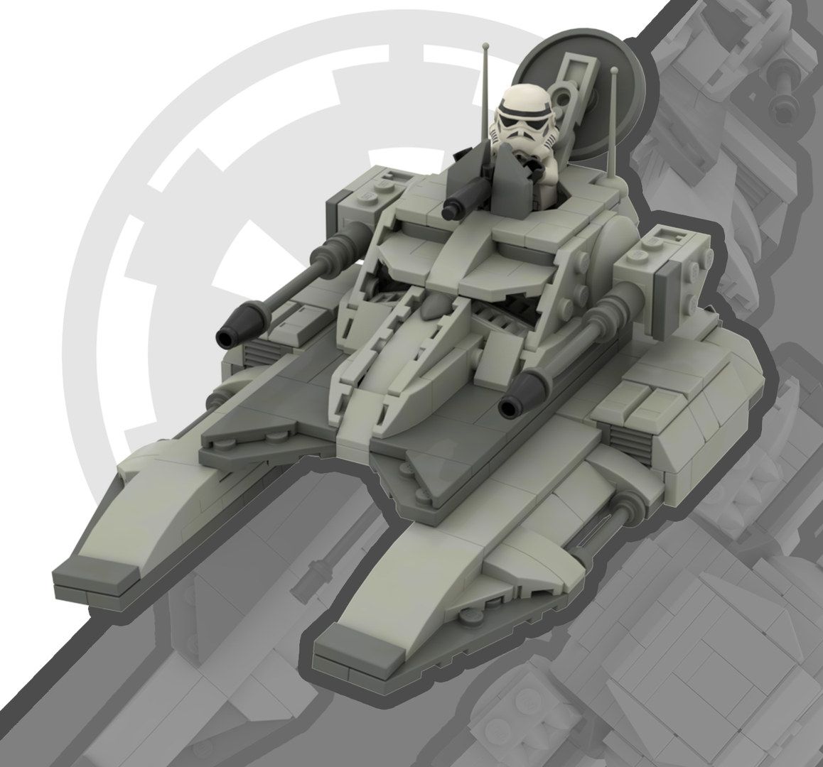 TX-130-T Imperial Fighter Tank; Minifig (1/45) Scale
