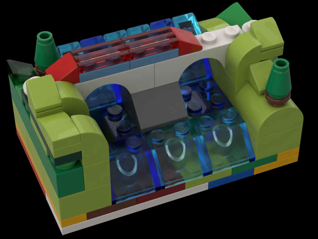 Waterfall with Train