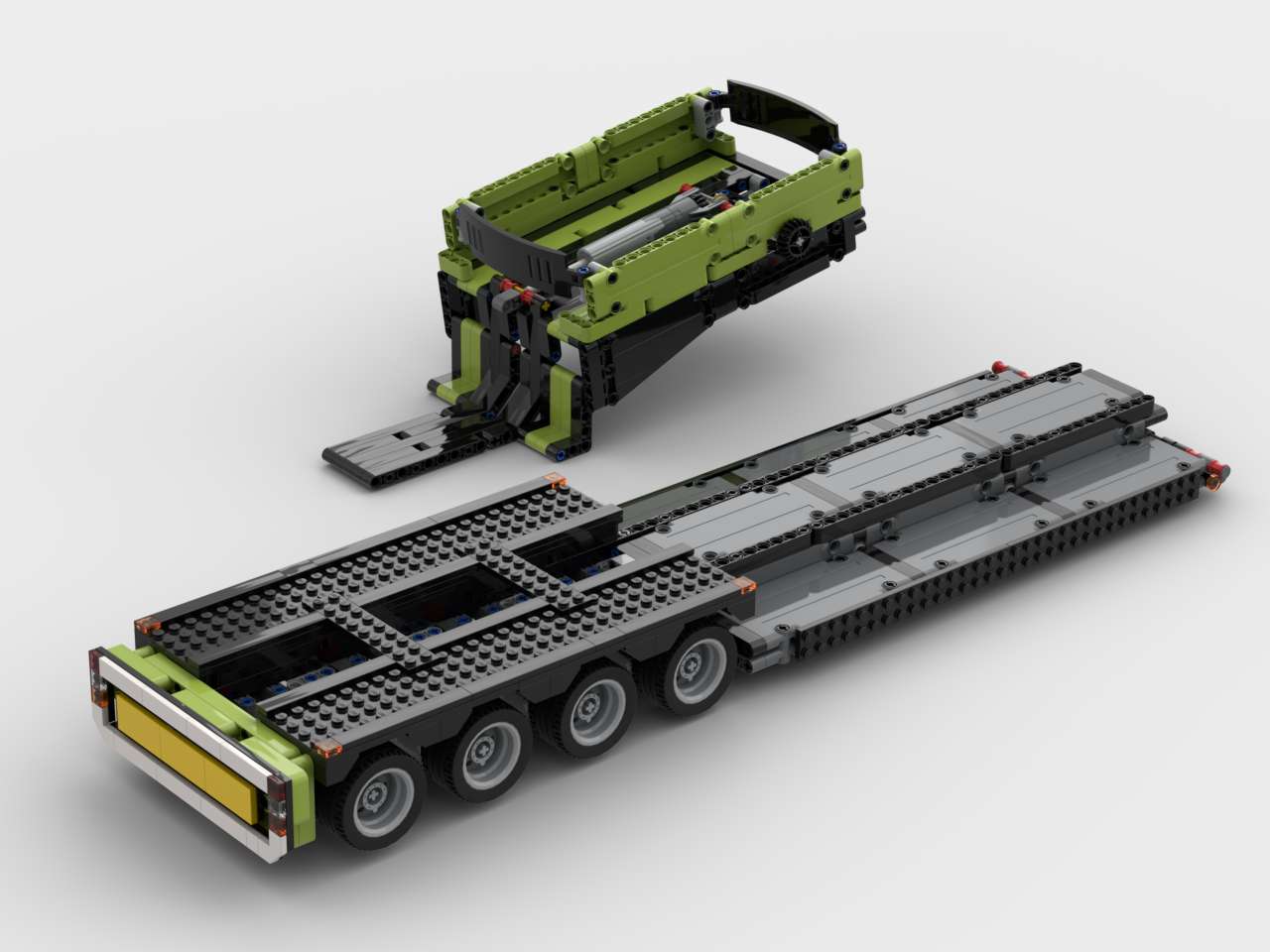 Detachable Gooseneck Nooteboom Style trailer (82% 42078 parts)