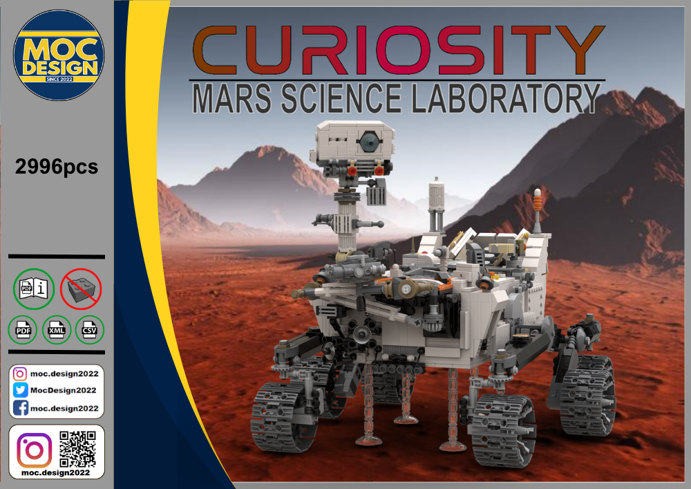 NASA Mars Curiosity Rover 1:9 Scale