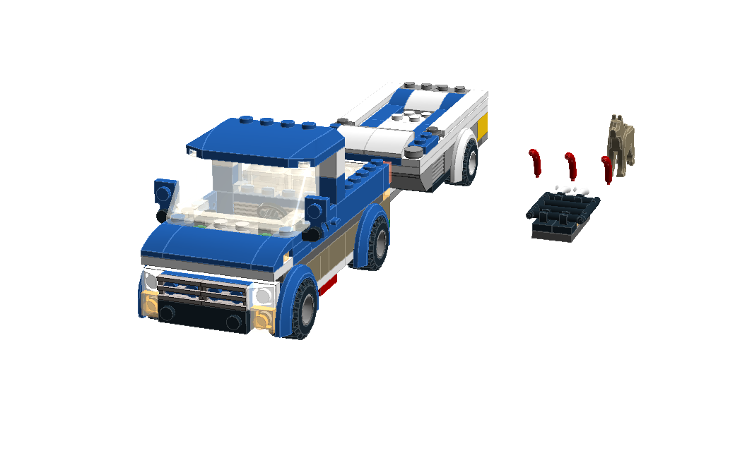 60117 Pickup Truck and Trailer