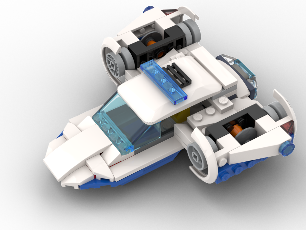 Flying Police Patrol Car