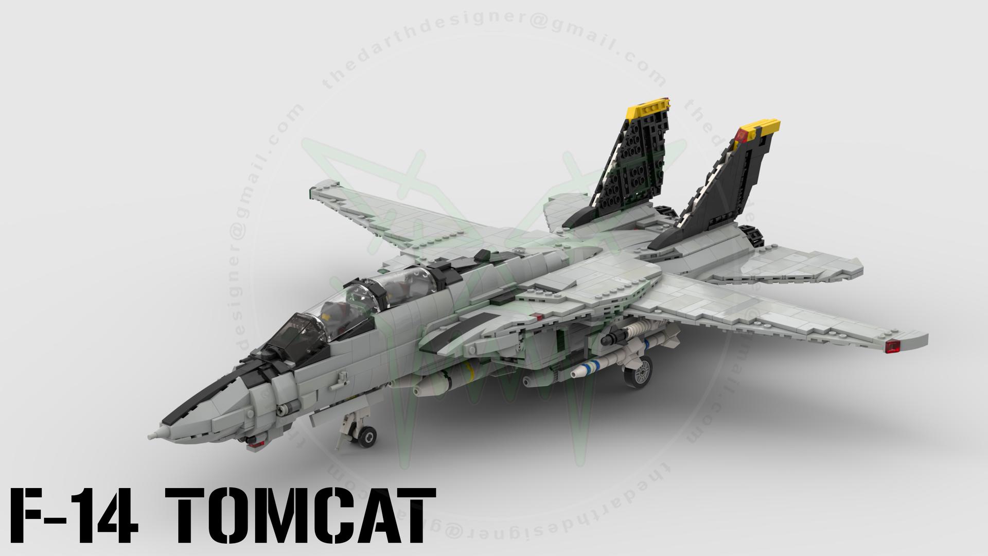 Grumman F-14 Tomcat | 1:35 Minifig Scale (v2)
