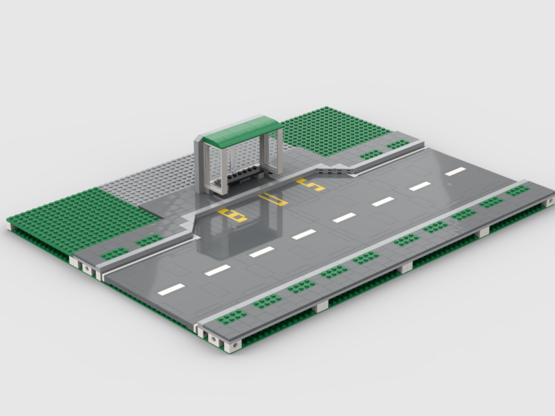 Probe's Mils plate system road(MILS) Bus stop