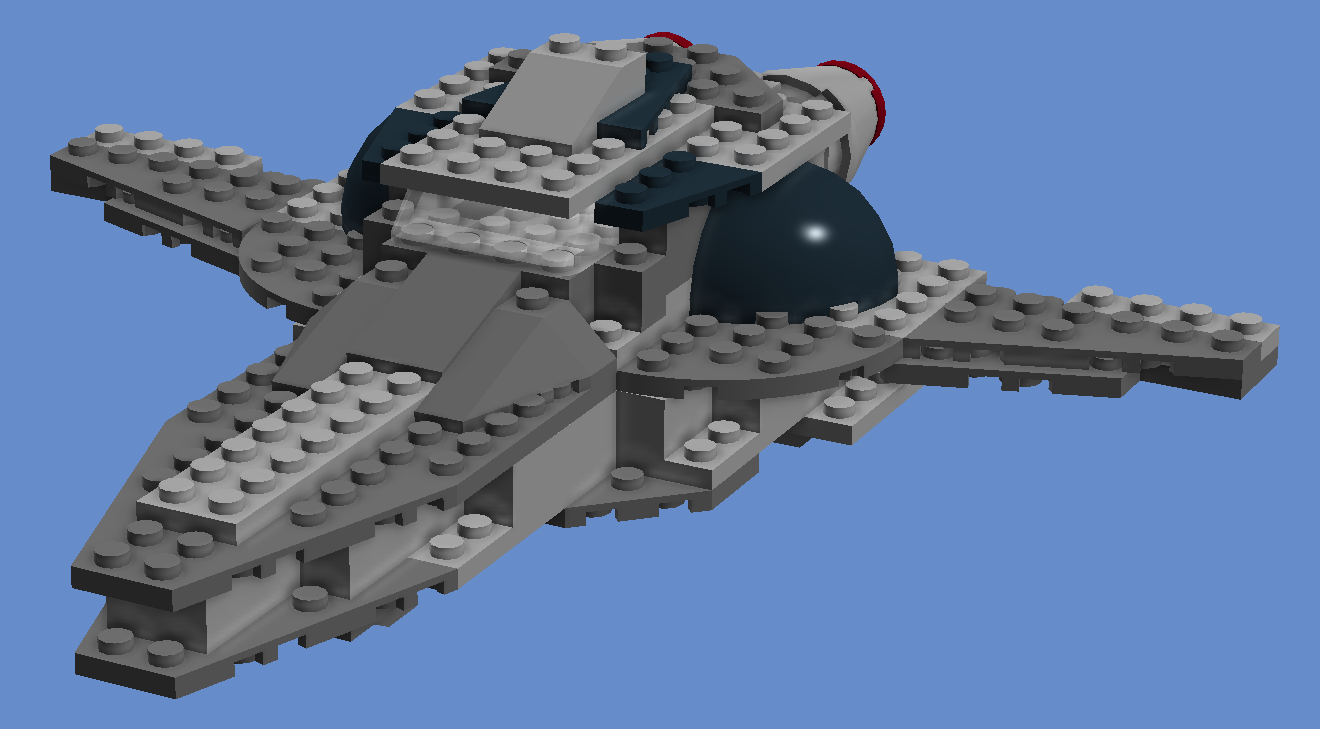 Simple gray spaceship
