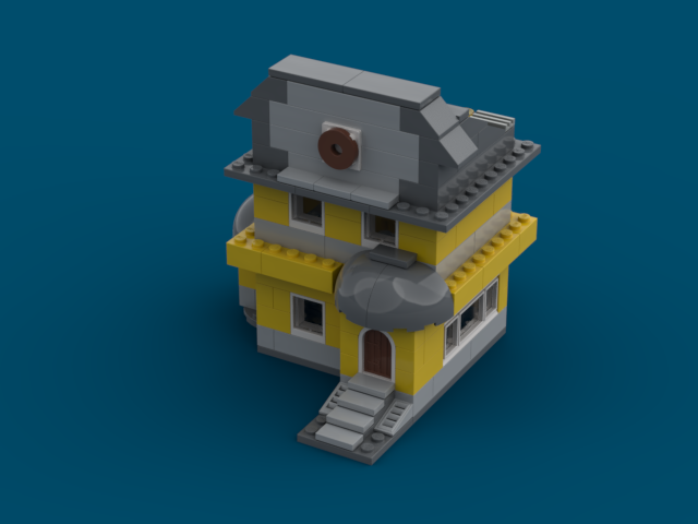 Small yellow town house 1