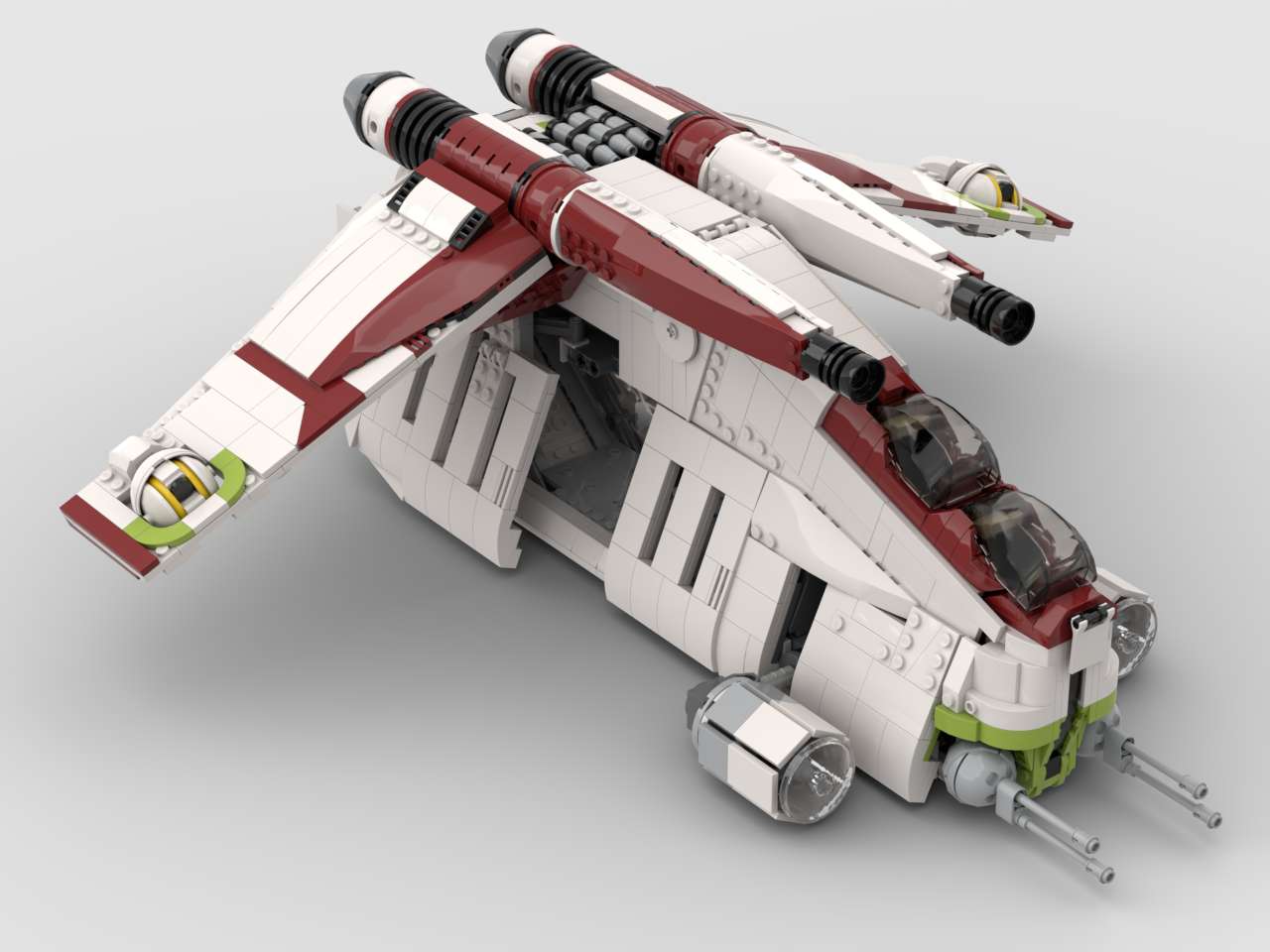 Post-UCS minifig scale Republic Gunship