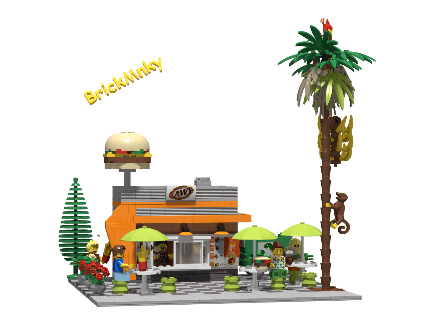 A&amp;W Walkup Food Vendor