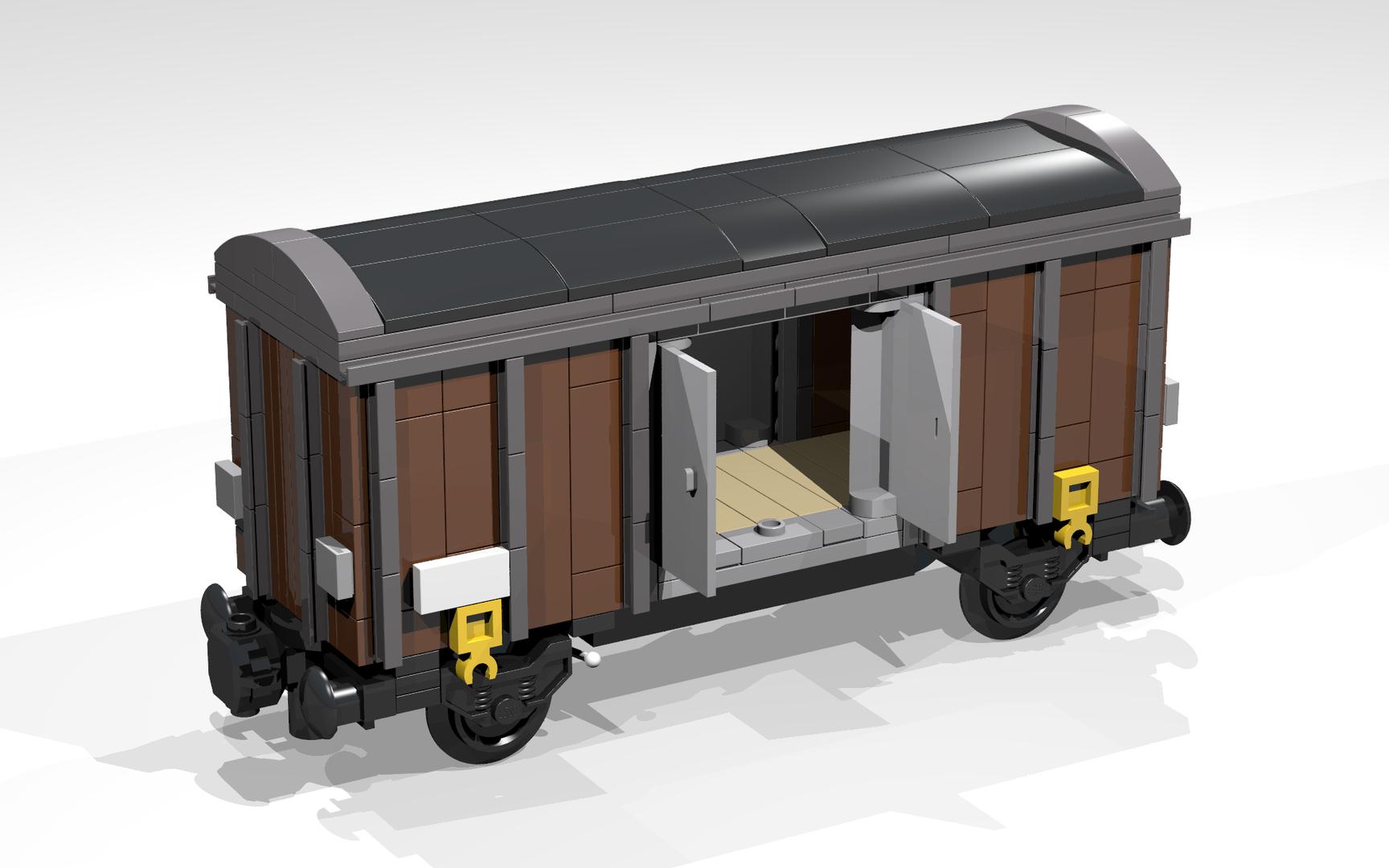 4-Wheel Box Wagon (SNOT, brown)