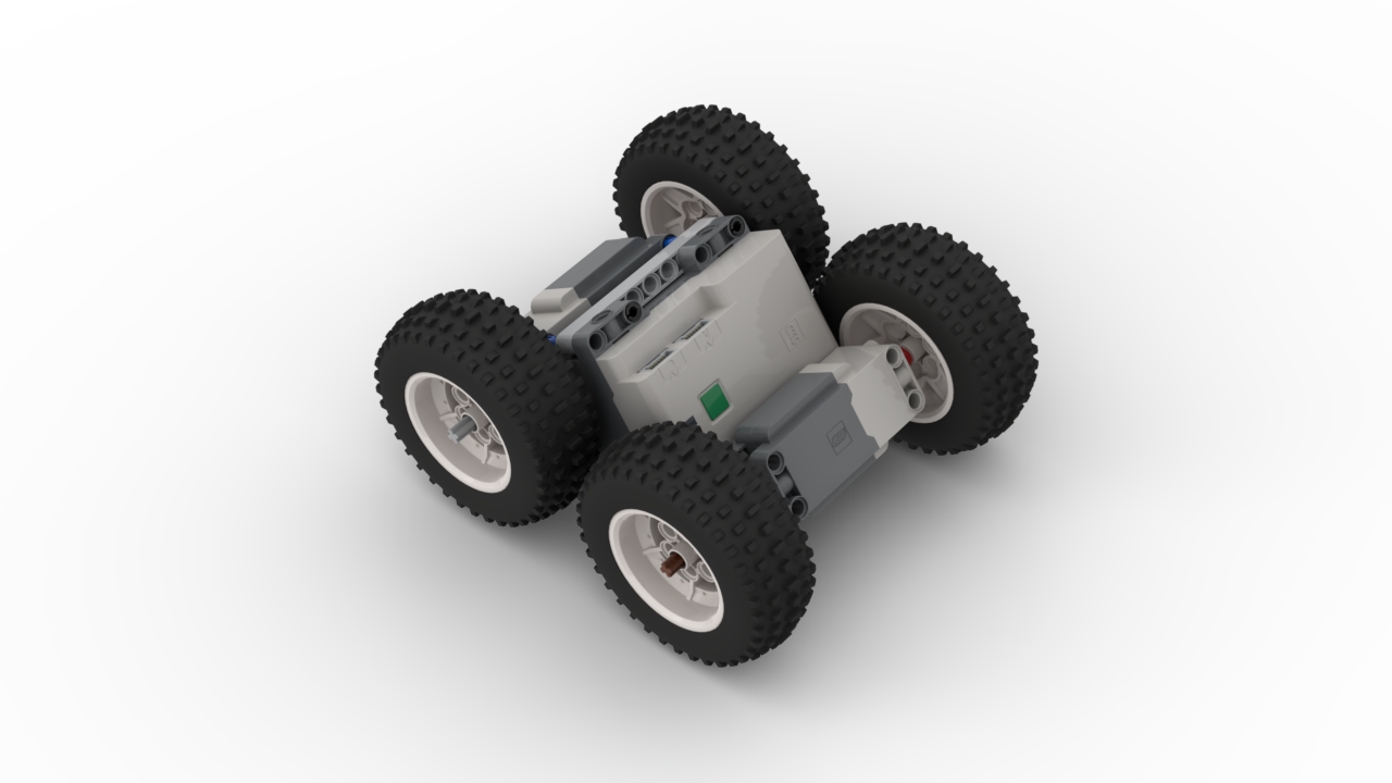 Shortest 4 Big Wheel Skid Steer Chassis (MOC-84505) - LEGO MOC | MOC ...