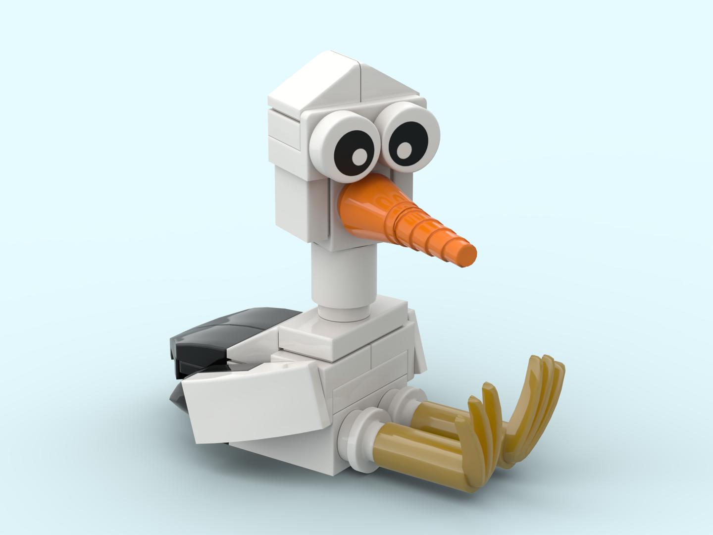 Funny Birds: Stork (MOC-84546) - LEGO MOC | MOC Tracker