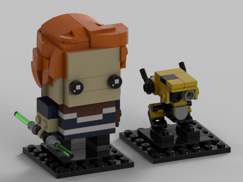 Star Wars Cal Kestis and BD-1 Brickheadz