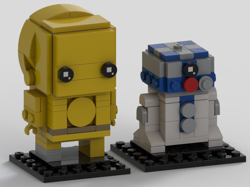 Star Wars C3-P0 and R2-D2 Brickheadz