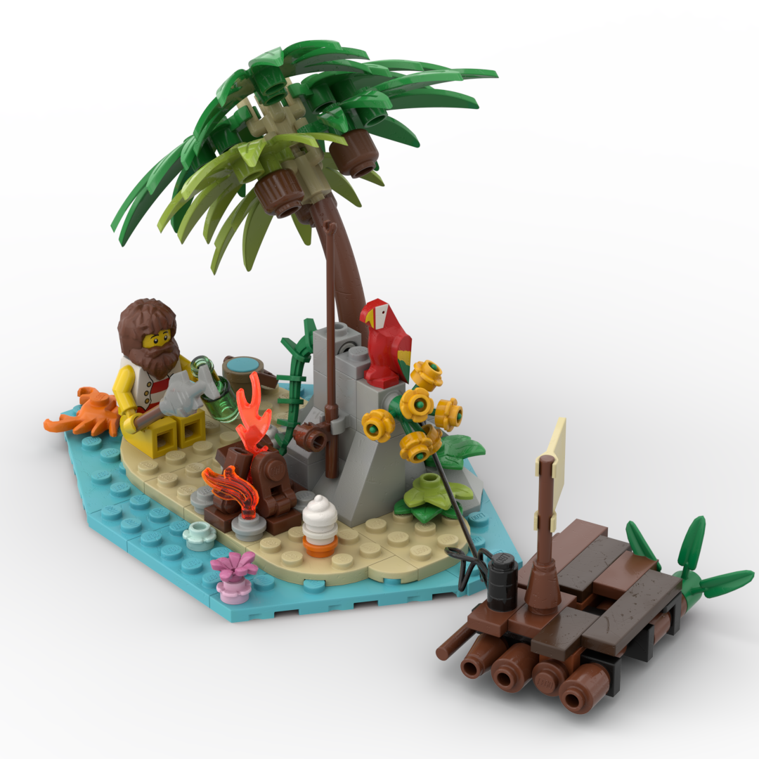 Shipwreck Survivor Diorama