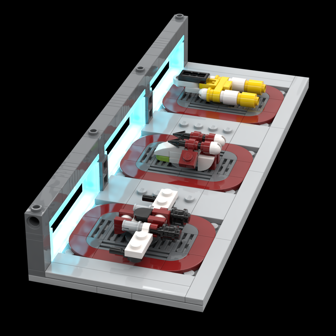 Republic Venator Hangar 1:450 Scale