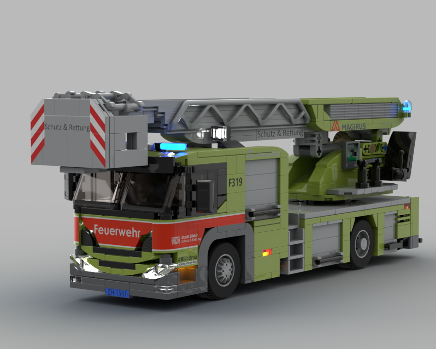 Scania L360 with Magirus Turntable Ladder