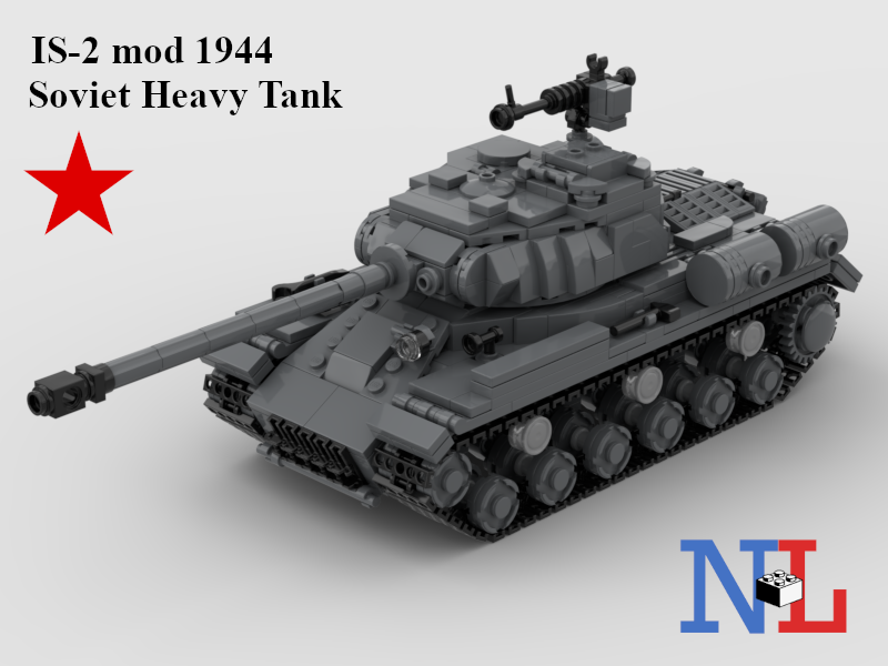 WW2 IS-2 mod 1944 Soviet Tank