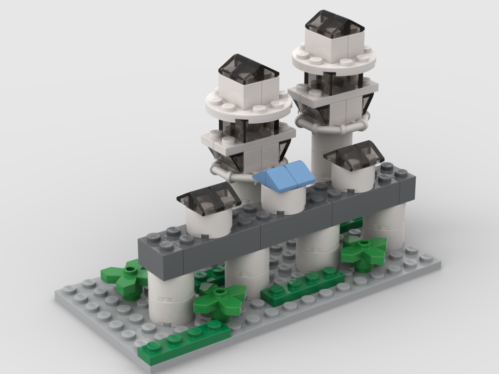 Chinese Garden Twin Pagodas