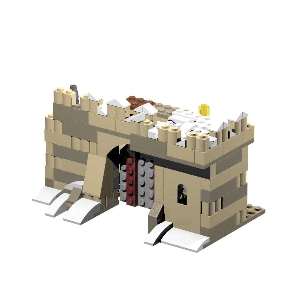 75205 Snowy Castle Gate alternate build