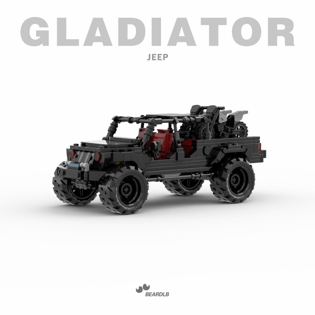 jeep gladiator black knight speed champions (MOC-85495) - LEGO MOC ...