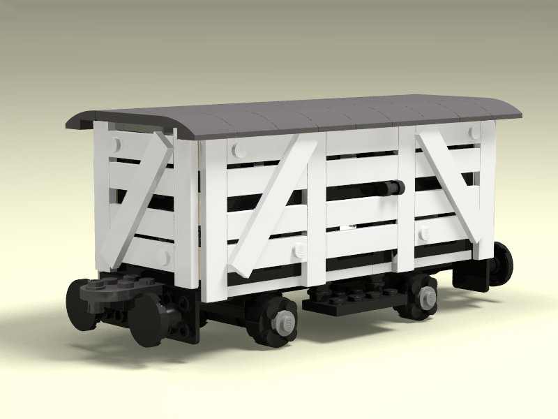 Wooden loudered wagon