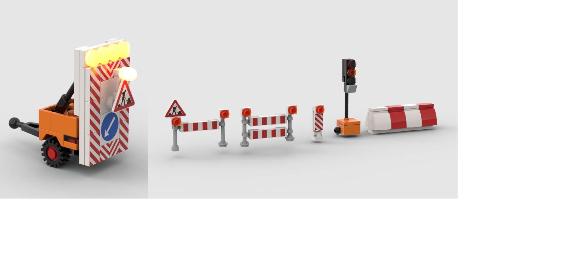 Baustellen Absperrung   - Construction site barrier